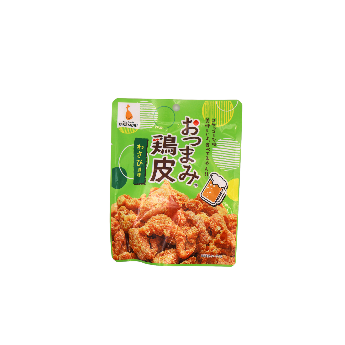 【ネコポス】おつまみ鶏皮 わさび風味