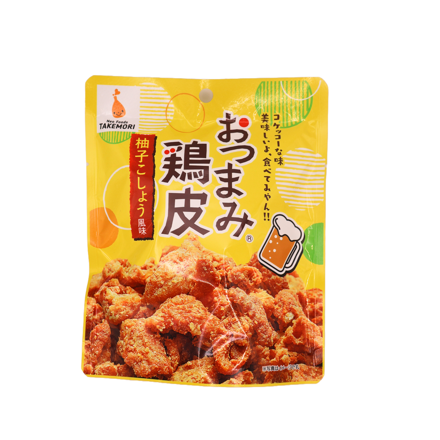 【ネコポス】おつまみ鶏皮 柚子こしょう風味